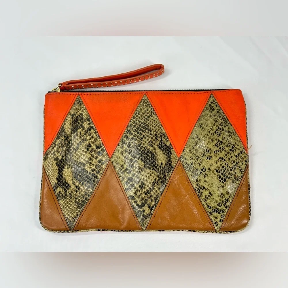 COPY - #465 Juicy Couture Harlequinn Vintage Multi Leather XL Clutch